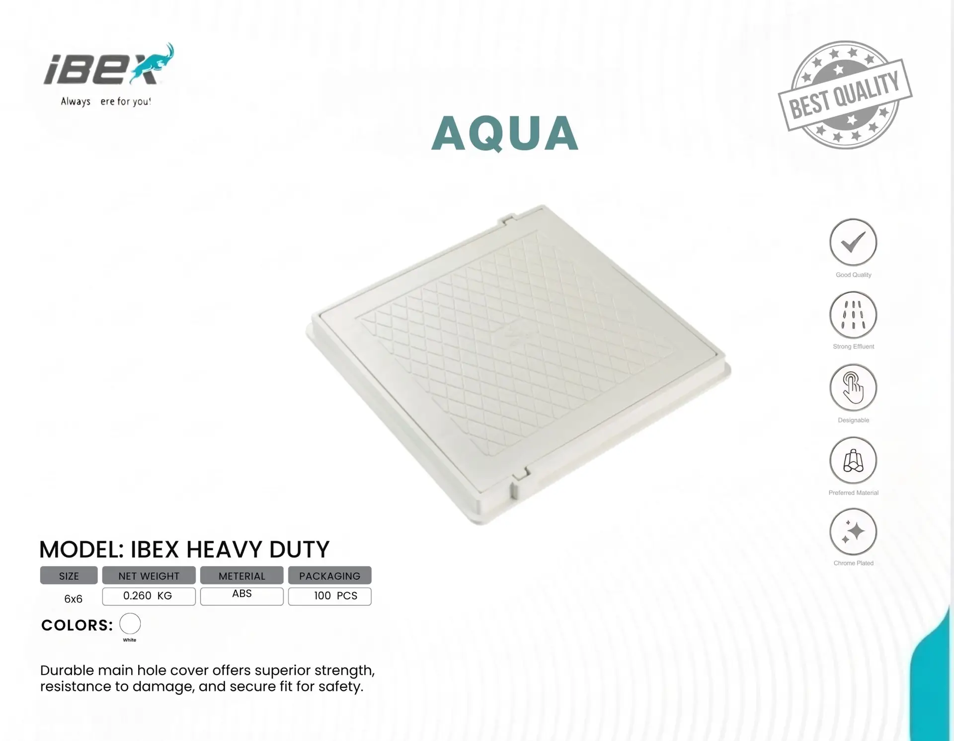 MAINHOLE COVER (22) IBEX ABS Aqua Drain - Image 1