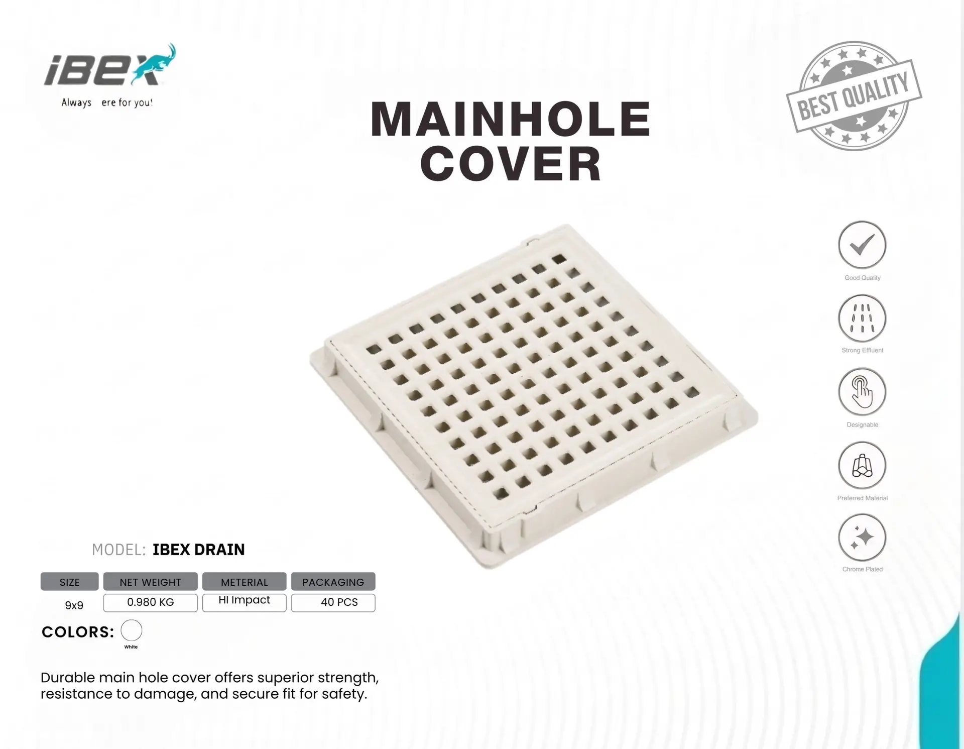 MAINHOLE COVER (36) IBEX ABS Drain - Image 1