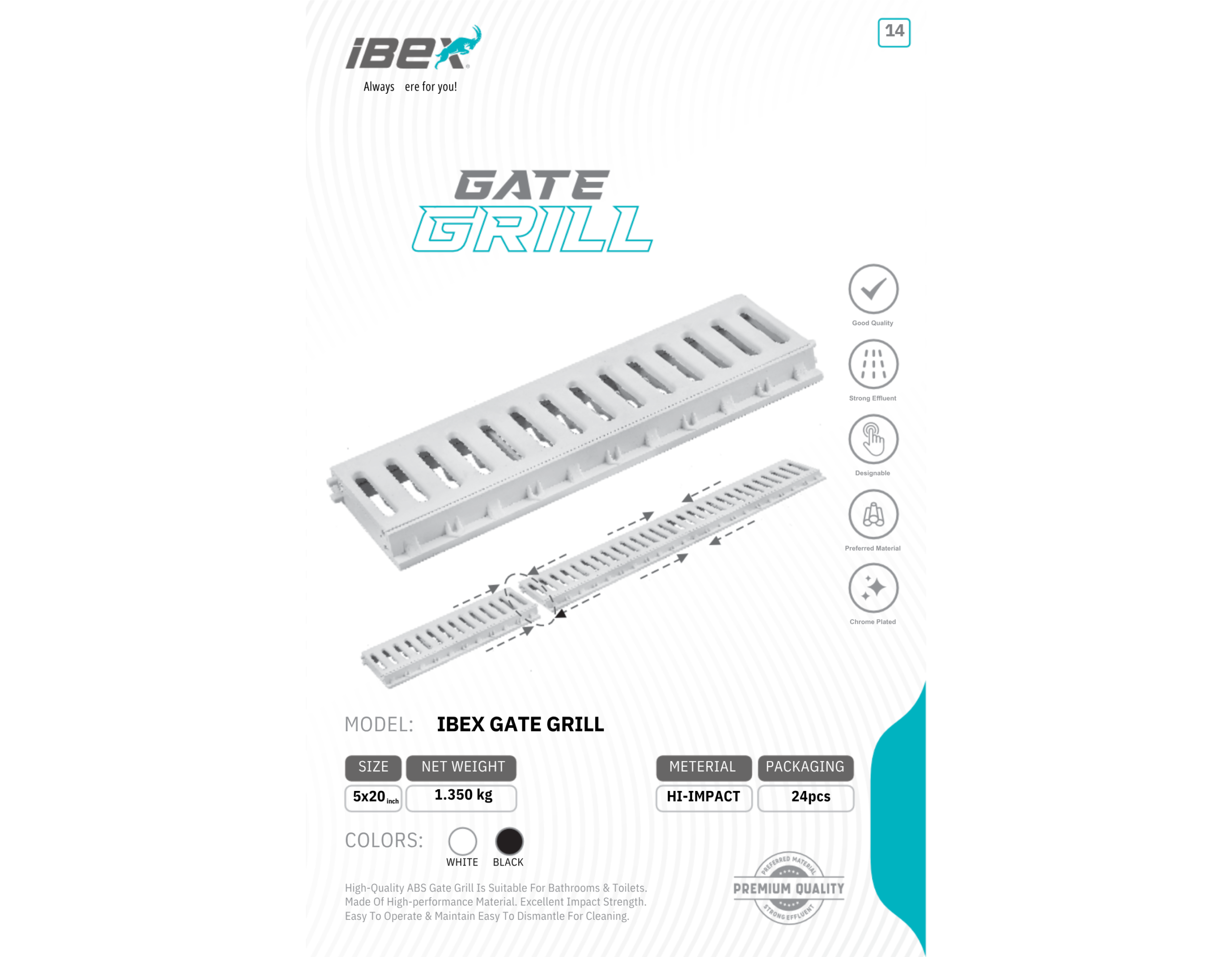 Untitled design (45) IBEX ABS Gate Grill - Image 1
