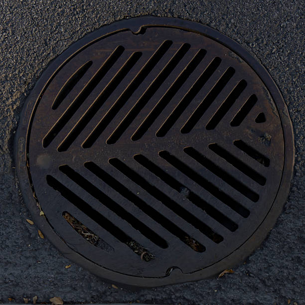 Manhole on roadside